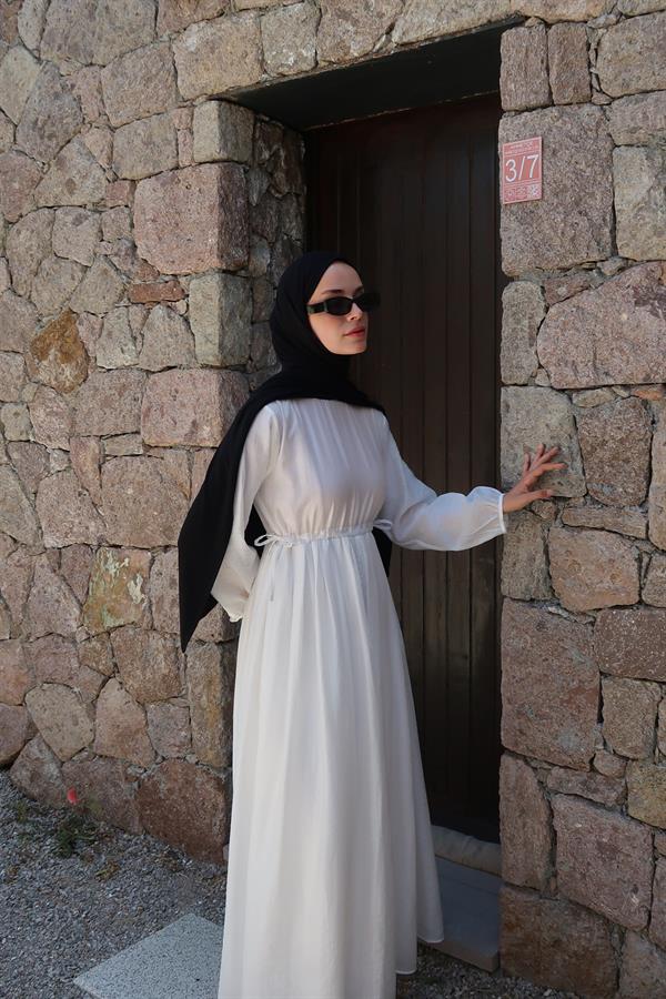 Perla Elbise Beyaz