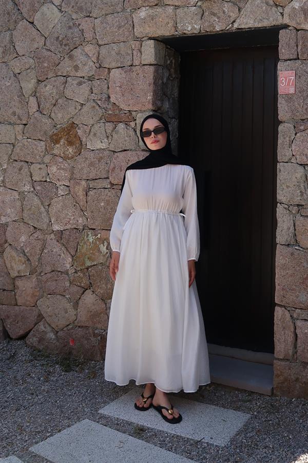 Perla Elbise Beyaz