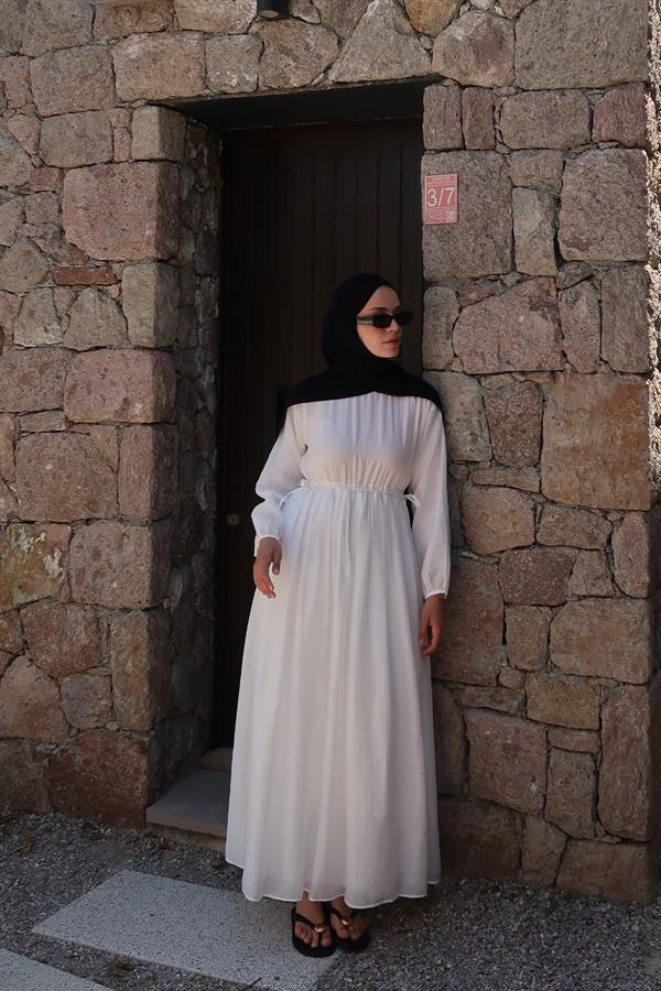 Perla Elbise Beyaz