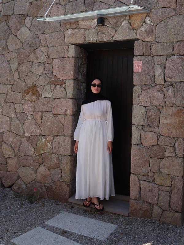 Perla Elbise Beyaz