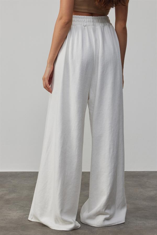 Wide Leg Pantolon Beyaz
