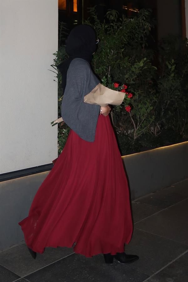 Dove Şifon Etek Bordo