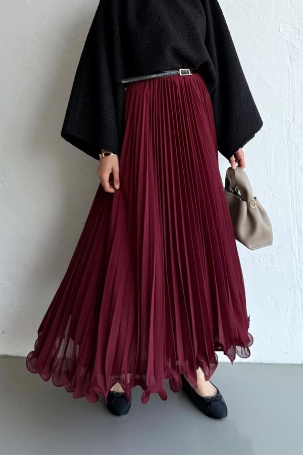 Rue Şifon Etek Bordo