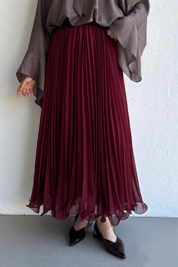 Rue Şifon Etek Bordo