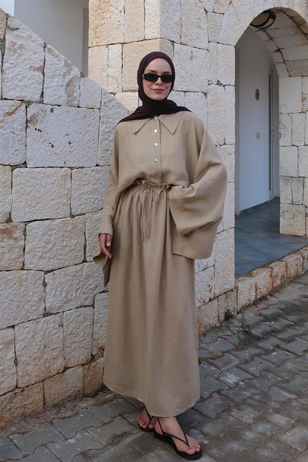 Buğday Nahla Maxi Etek