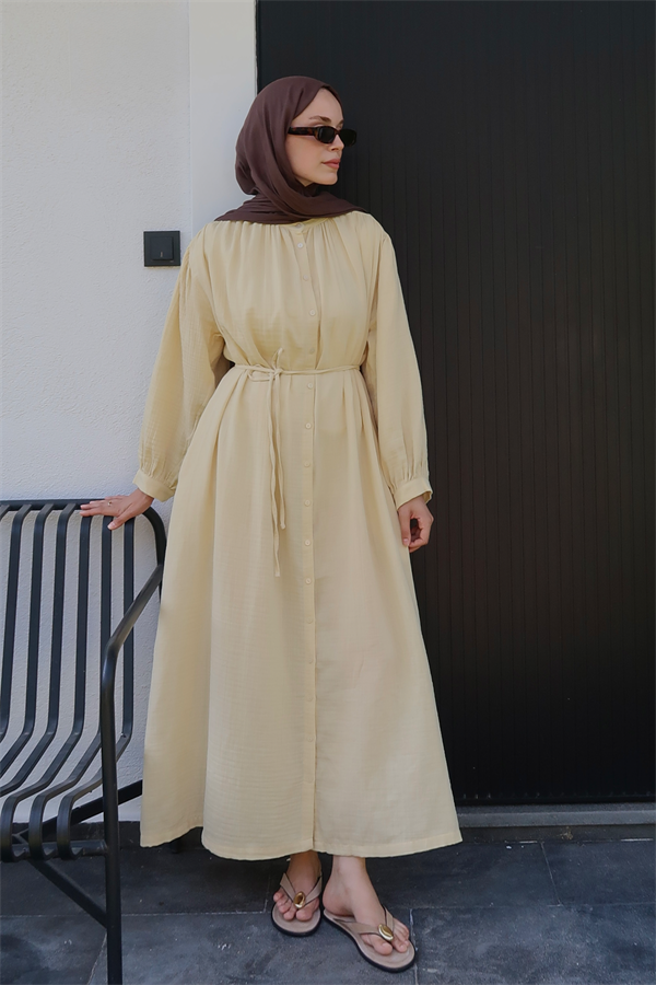 Teti Müslin Elbise Butter