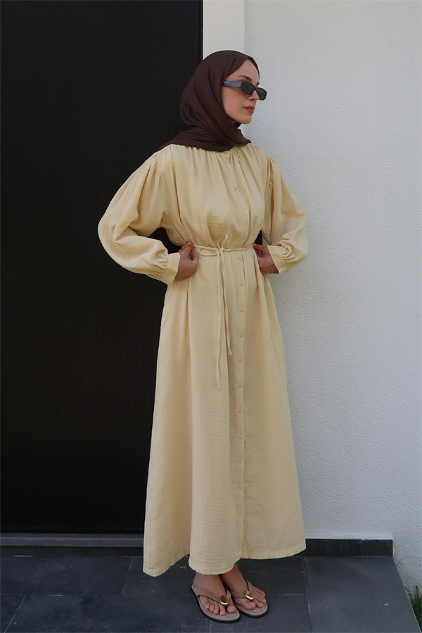 Teti Müslin Elbise Butter