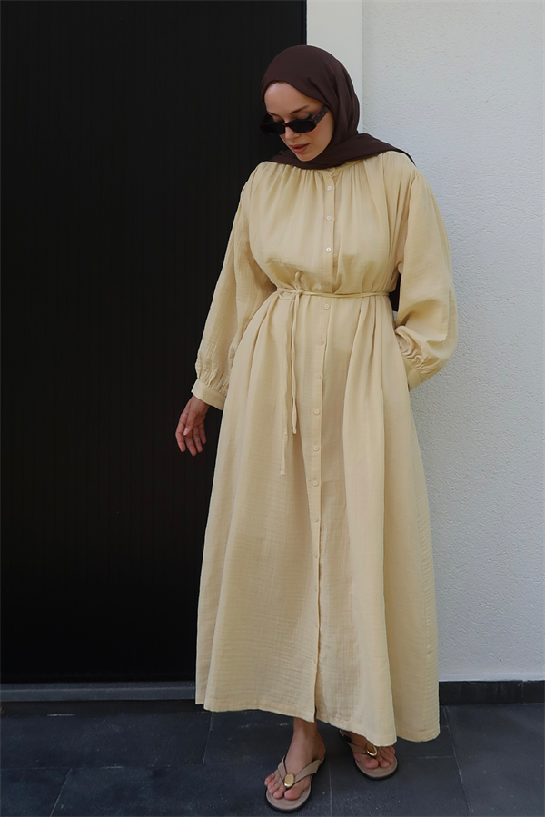 Teti Müslin Elbise Butter