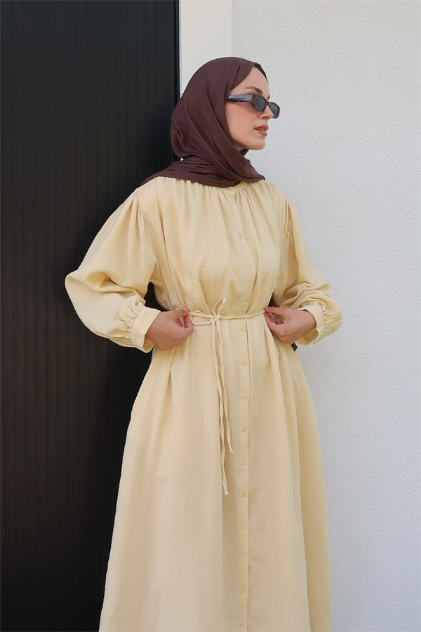 Teti Müslin Elbise Butter