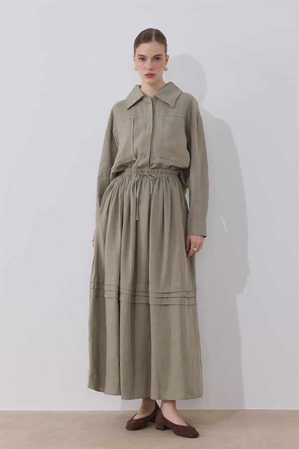 Ester Keten Takım Çağla Yeşili