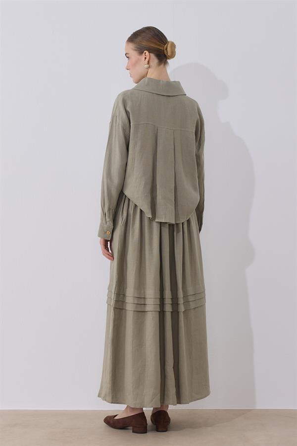 Ester Keten Takım Çağla Yeşili