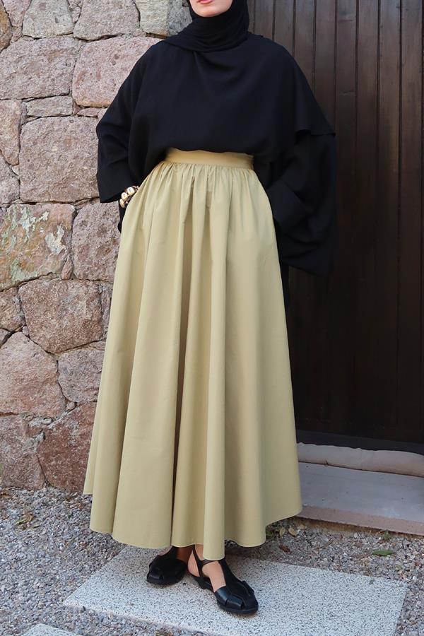 Çağla Yeşili Lina Etek