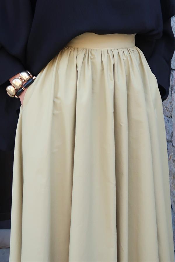 Çağla Yeşili Lina Etek