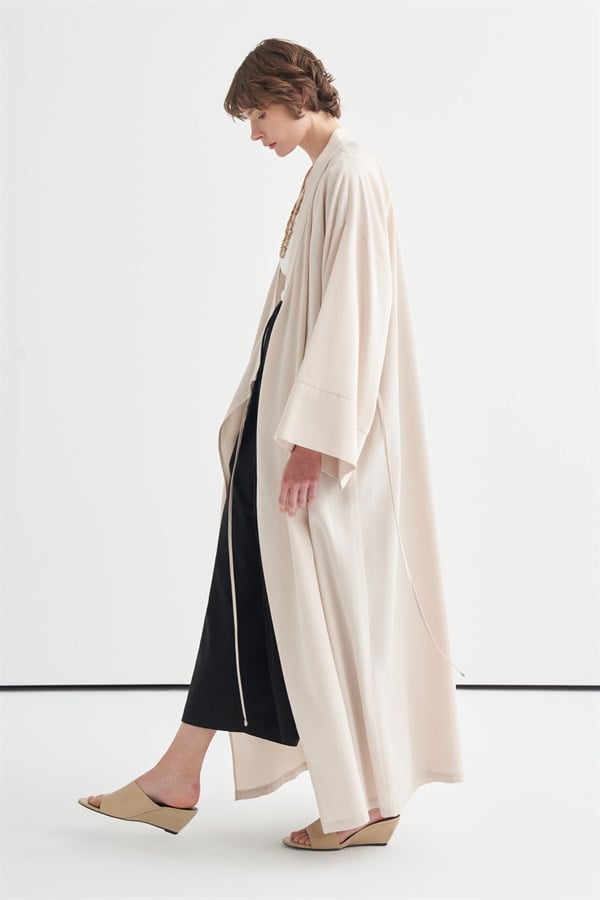 Carmen Bağlama Detaylı Kimono Taş
