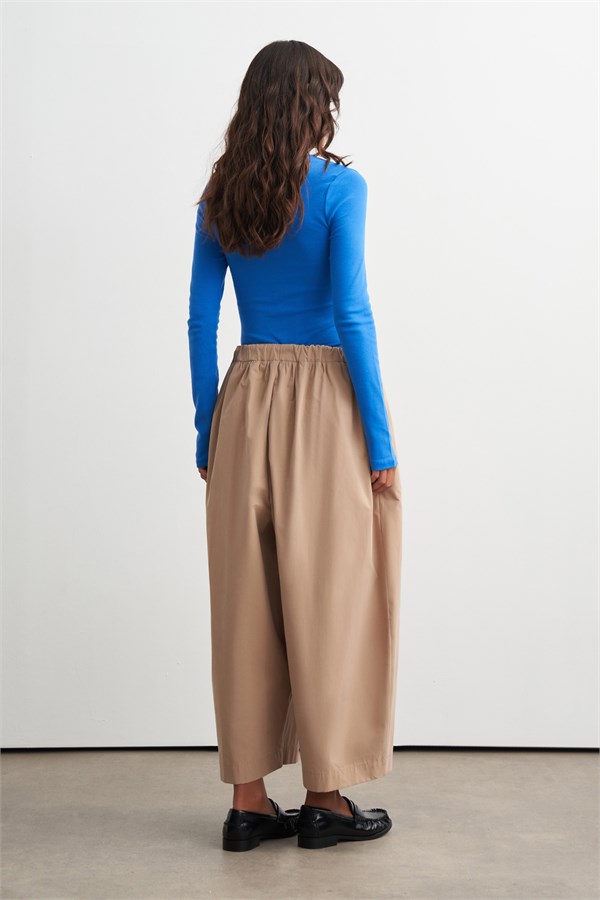 Cove Balon Paça Pantolon Bej