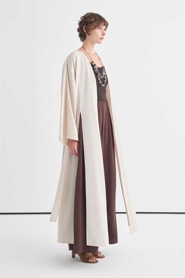 Daria Yırtmaç Detaylı Kimono Taş