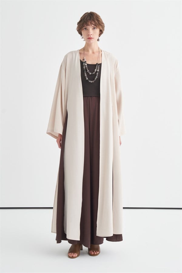 Daria Yırtmaç Detaylı Kimono Taş