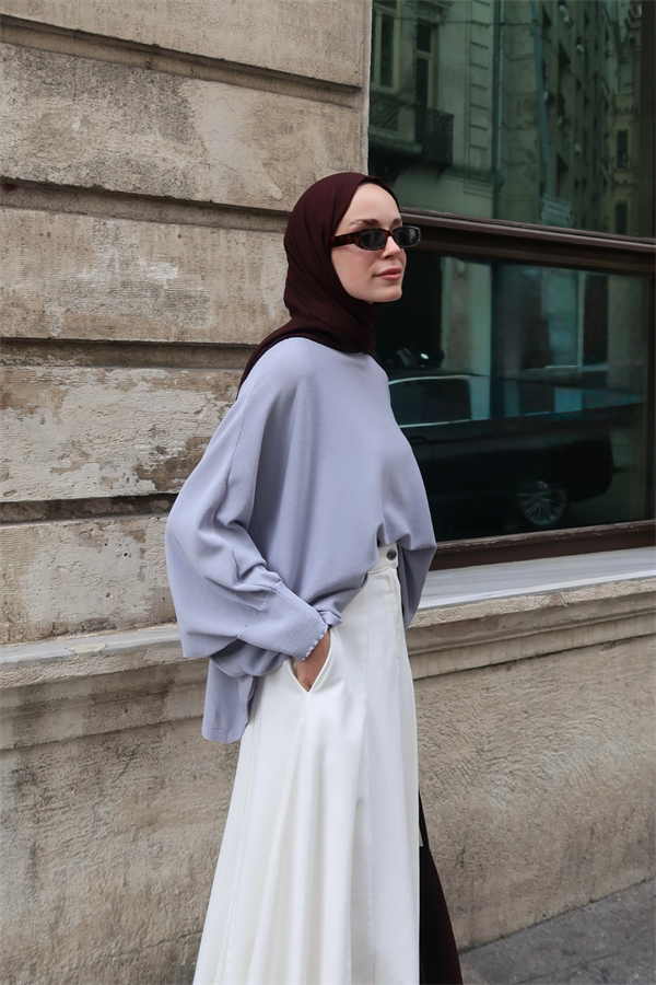 Elodie Triko Kazak Gri