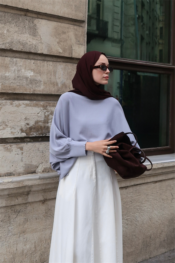 Elodie Triko Kazak Gri