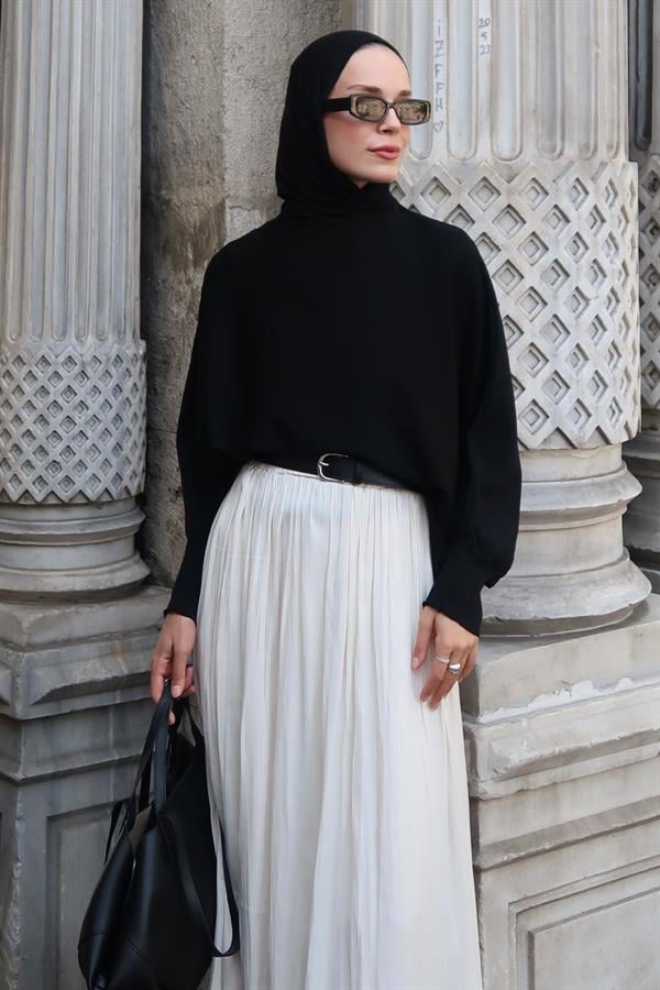 Elodie Triko Kazak Siyah