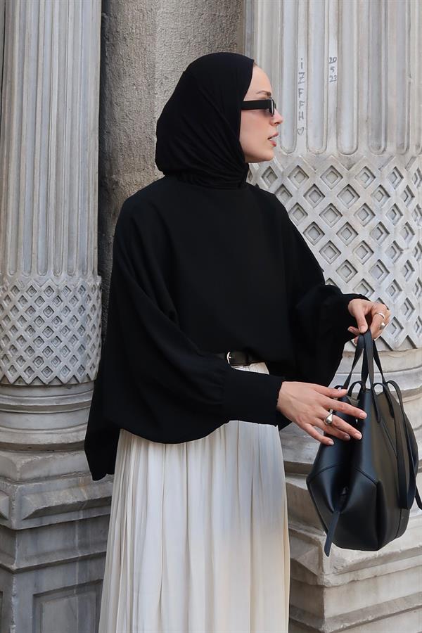 Elodie Triko Kazak Siyah