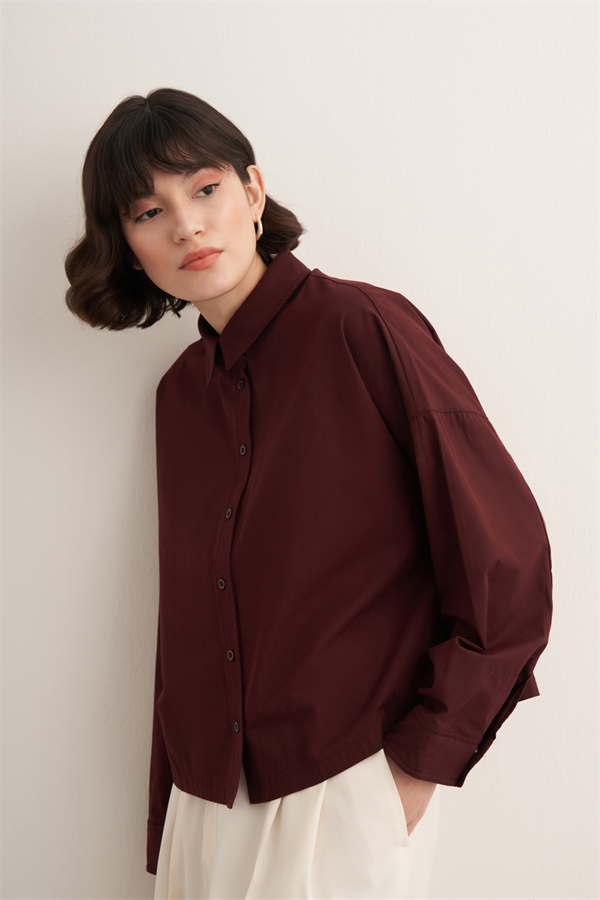 Felice Gömlek Bordo