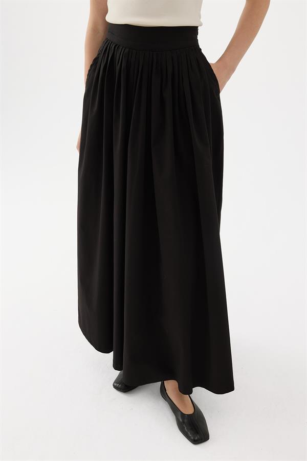 Siyah Fever Sık Pileli Etek
