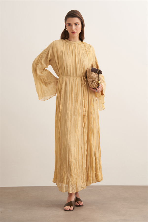 Fouzia Crush Şifon Elbise Butter