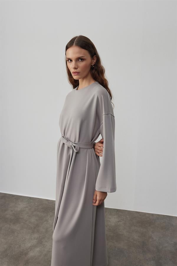 Coss Comfy Elbise Gri