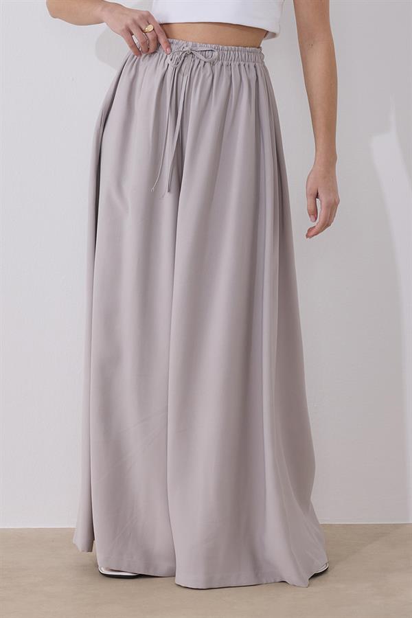 Gri Wide Leg Pantolon