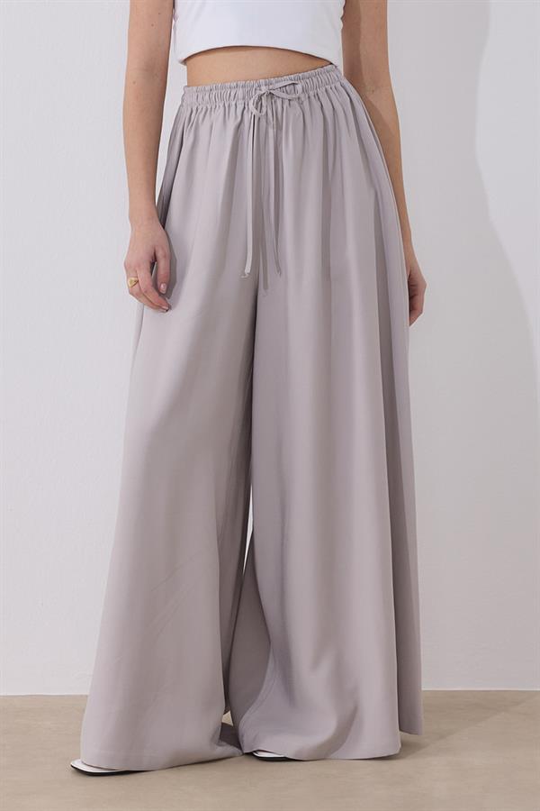 Gri Wide Leg Pantolon