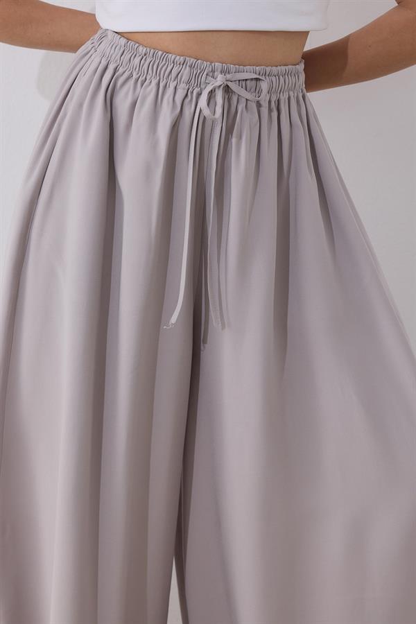 Gri Wide Leg Pantolon