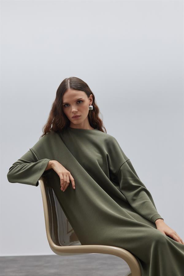 Coss Comfy Elbise Haki