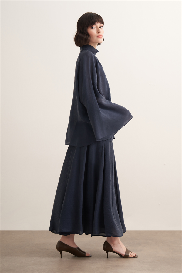 Helena Blouse Navy Blue