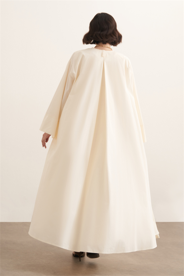 Inessa Premium Uzun Kimono Takımı Butter