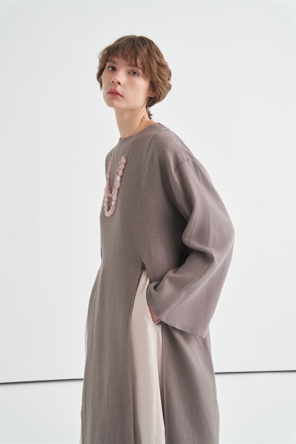  Kheesa Linen Blouse Anthratice