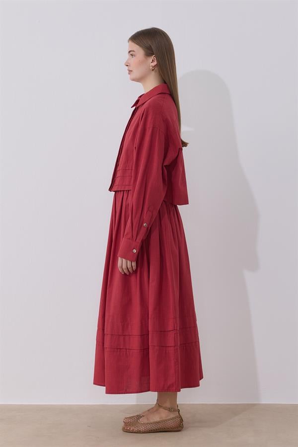 Osiris Keten Takım Kırmızı