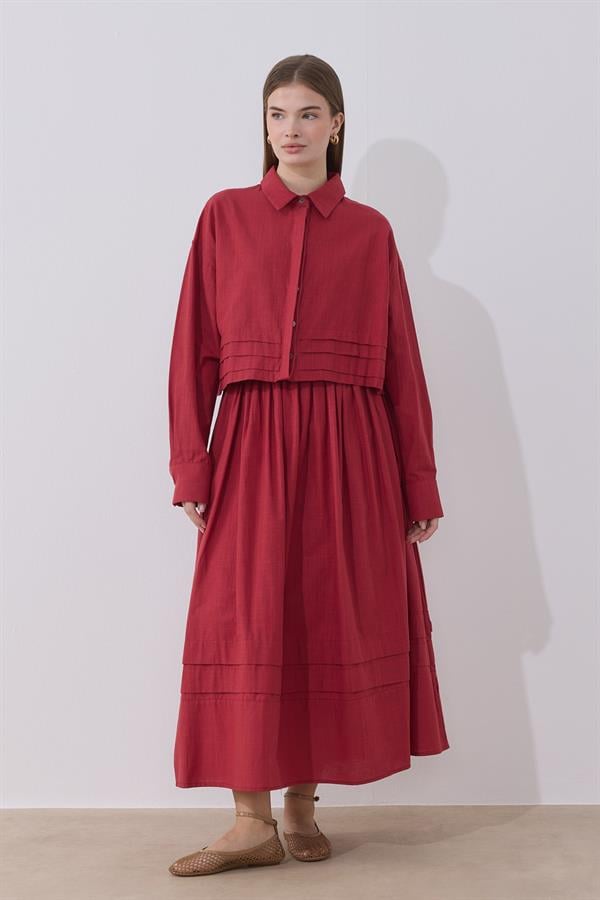 Osiris Keten Takım Kırmızı