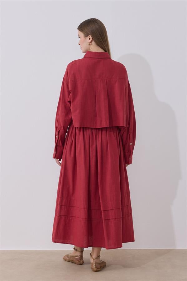 Osiris Keten Takım Kırmızı