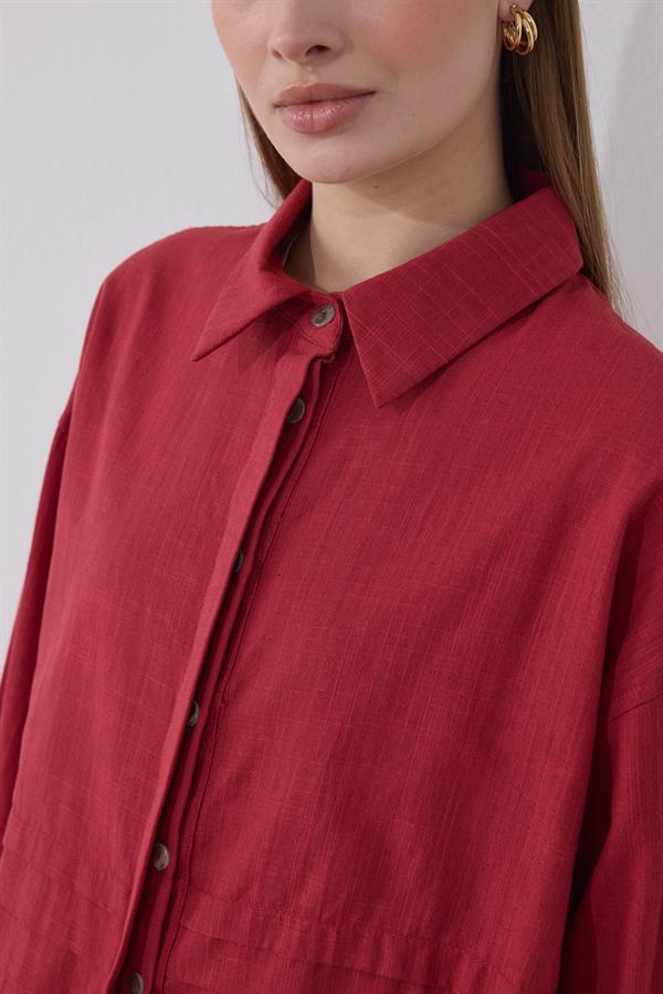 Osiris Keten Takım Kırmızı