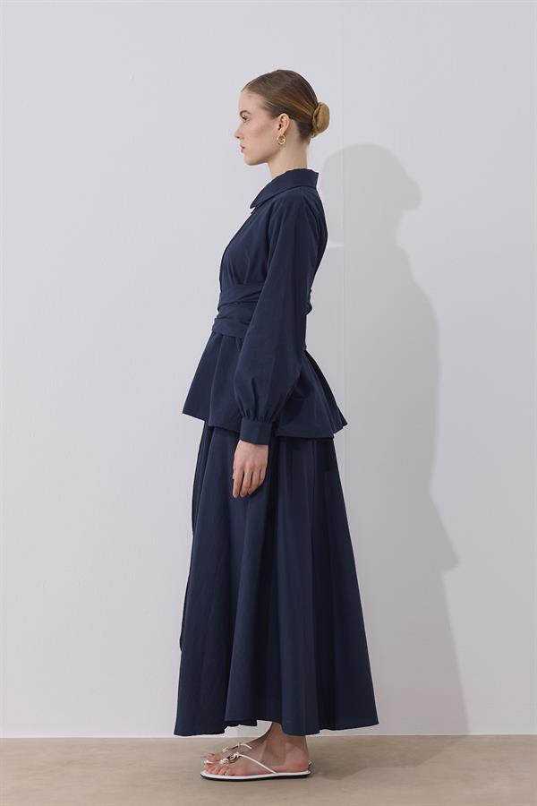 Clara Kuşaklı Takım Lacivert