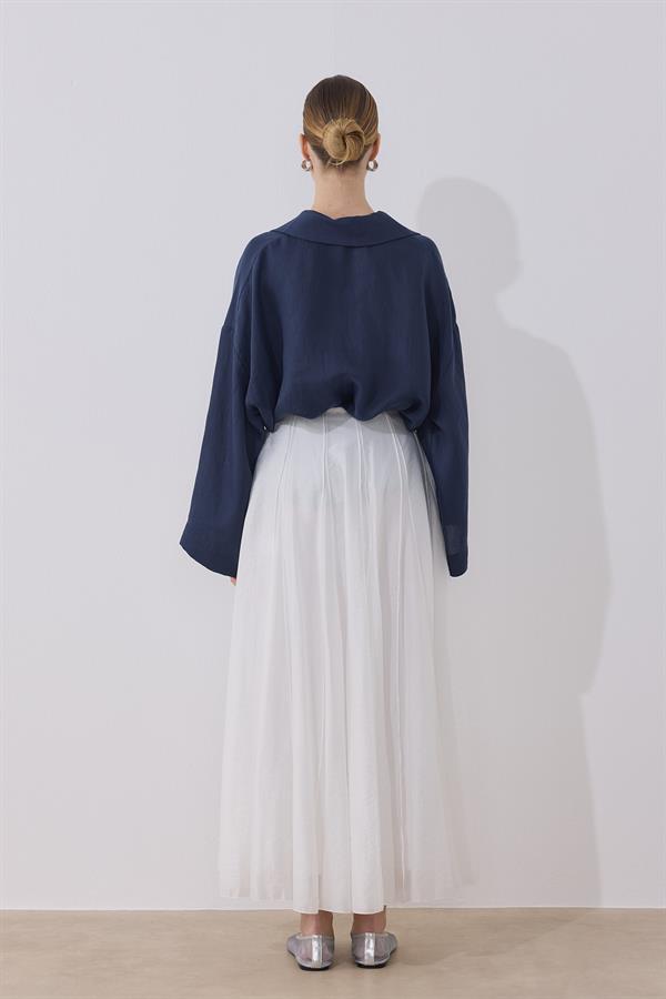 Navy Blue Dalya Blouse 