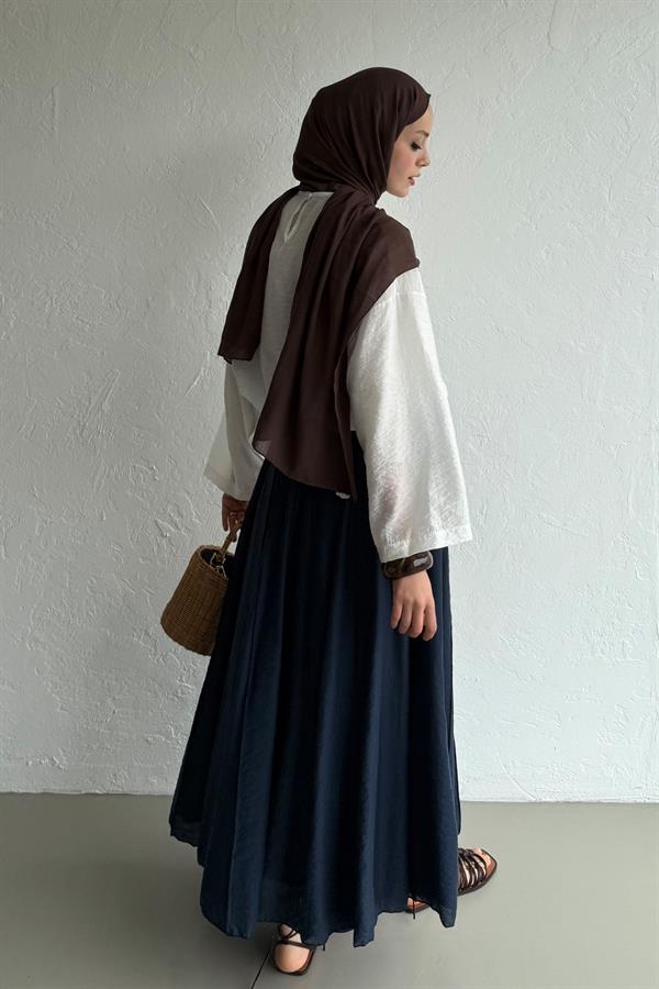 Lacivert Giselle Etek