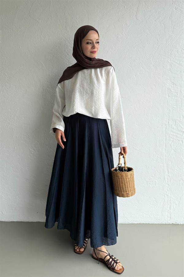 Lacivert Giselle Etek