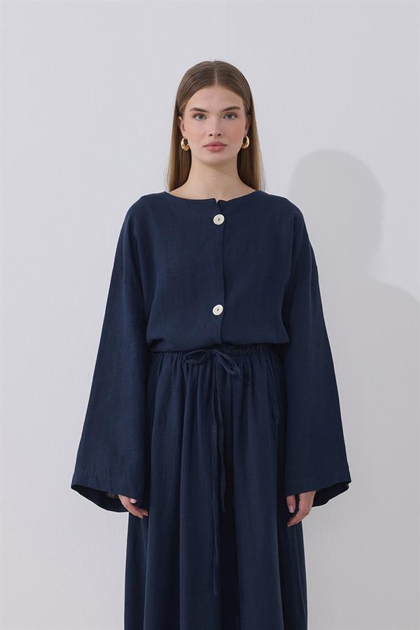 Mona Keten Ceket Lacivert