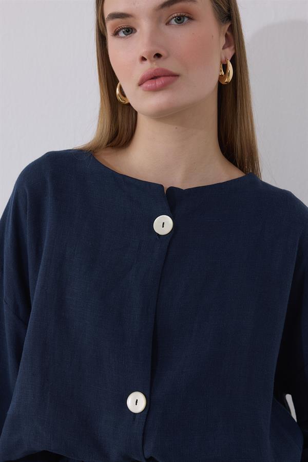 Mona Keten Ceket Lacivert