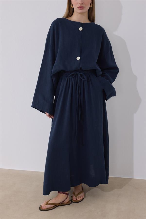 Mona Keten Ceket Lacivert