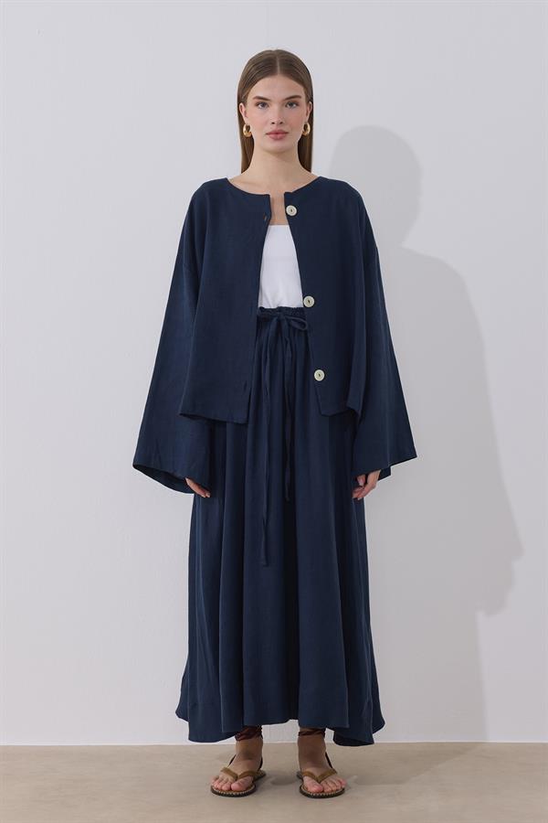 Mona Keten Ceket Lacivert