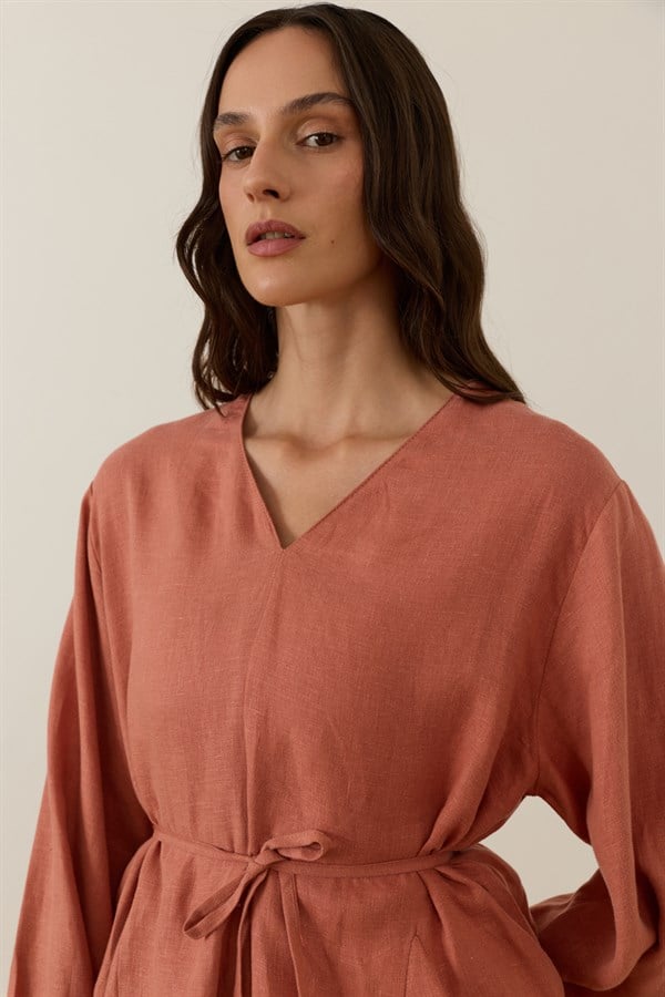 Layal Bluz Terracotta