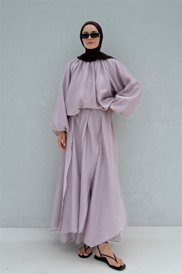 Lila Cosey Asimetrik Etek